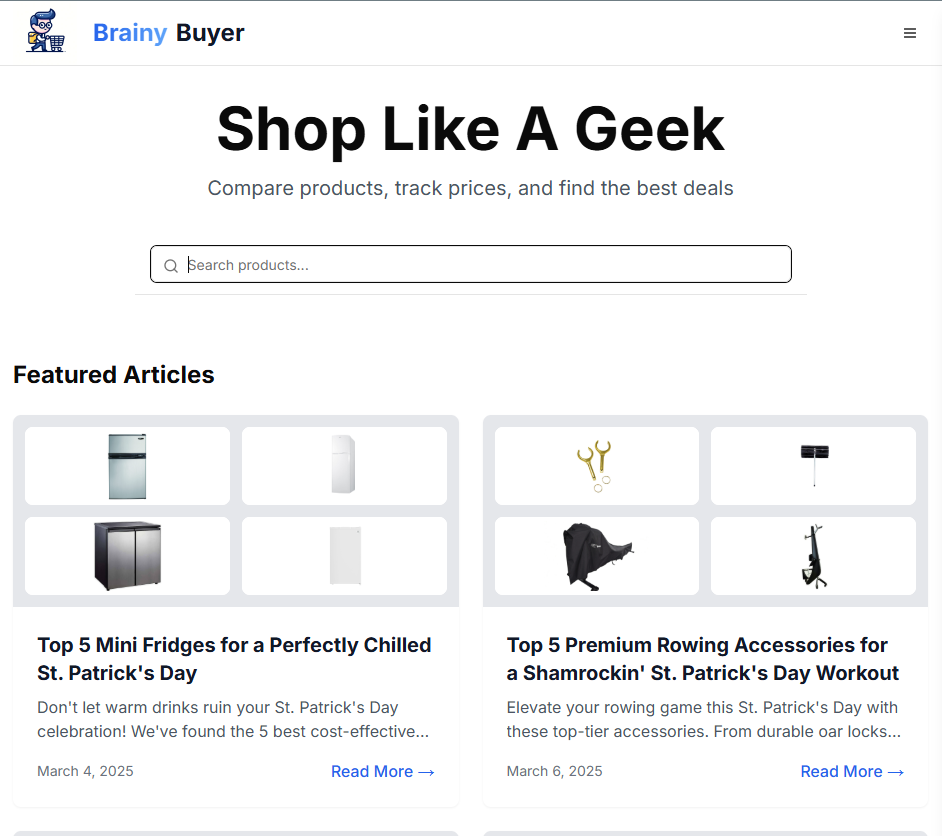 Shop like a geek - compare prices, find deals, read professional reviews